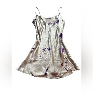 VINTAGE 100% silk la senza nightslip, small